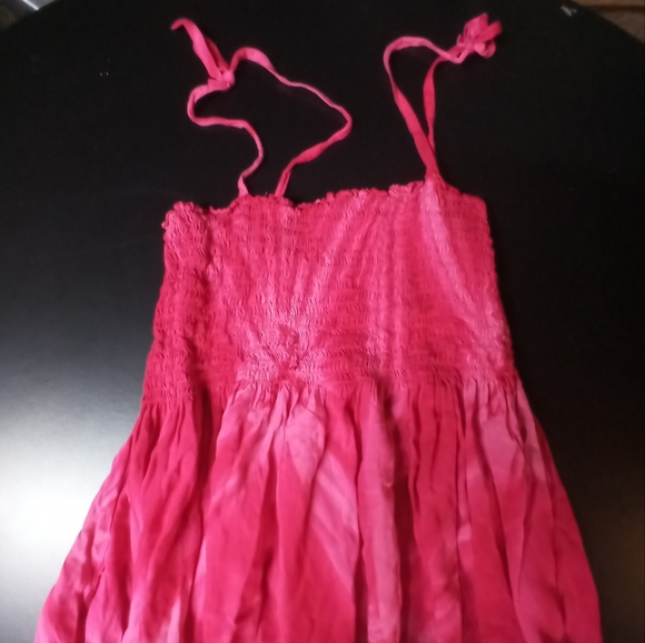 🎃2 for $20 Mix &Match🎃 Back To Bali Pink Tye Dye Swim Coverup Dress - Picture 5 of 7